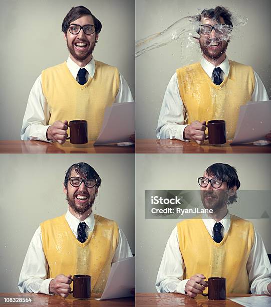 The Office Water Incident Stock Photo - Download Image Now - Humor, Office, Water