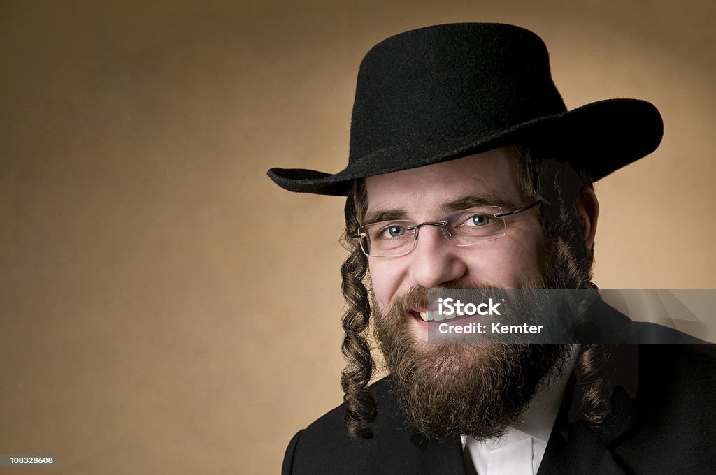 smiling rabbi  Judaism Stock Photo