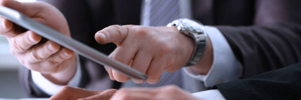 istock Two businessman are looking and 1083286706