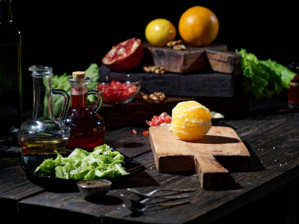 istock Making orange and pomegranate salad 1083286902