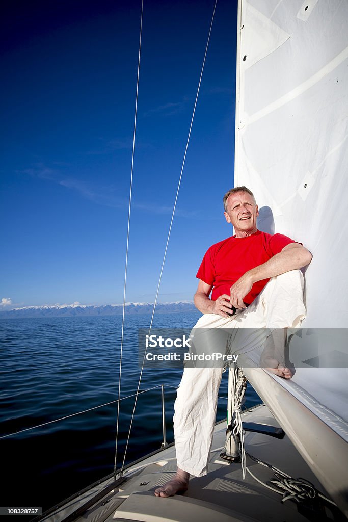 Schönen Tag für Segeln - Lizenzfrei Eine Person Stock-Foto