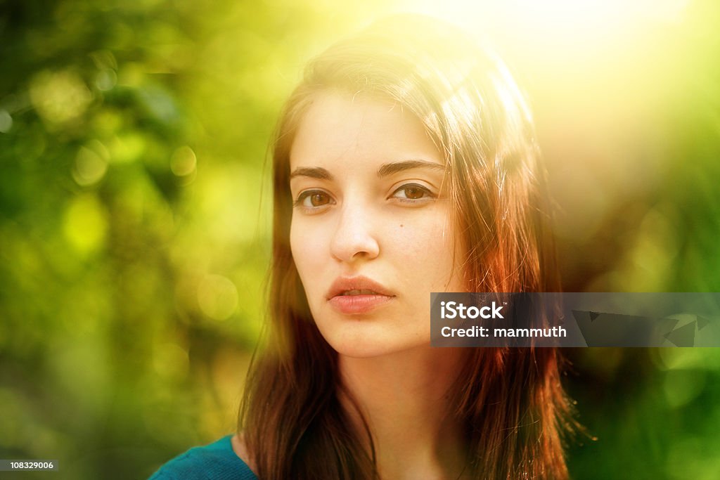 sunshine Porträt - Lizenzfrei Attraktive Frau Stock-Foto