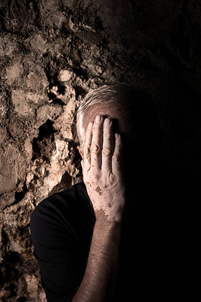 istock Desperate man affected by vitiligo 108329045