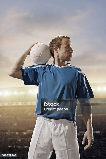 Football Player Stock Photo - Download Image Now - Soccer Player, Sports Ball, 25-29 Years