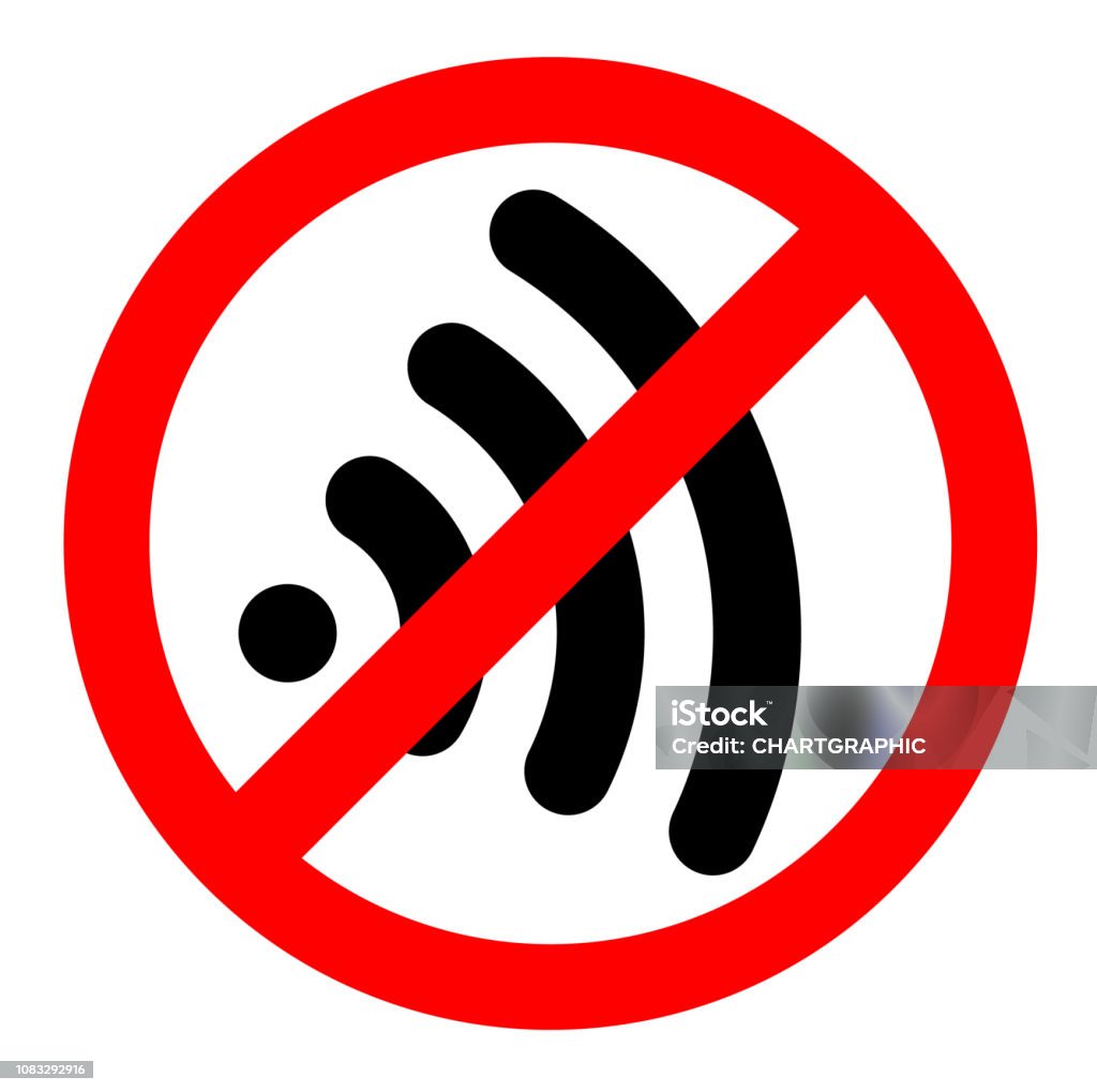 Không Có Ký Hiệu Wifi Trên Nền Trắng Hình minh họa Sẵn có - Tải ...