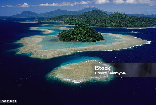 Exotic Islands Stock Photo - Download Image Now - Papua New Guinea, Aerial View, Desert Island