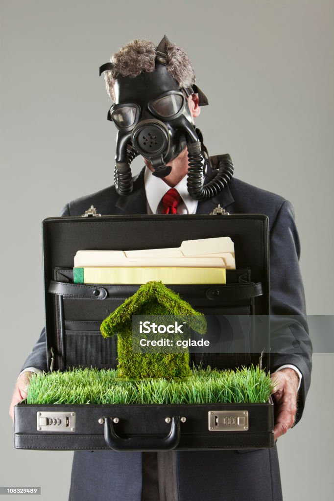 Toxic ambientali Uomo d'affari - Foto stock royalty-free di Cambiamenti climatici