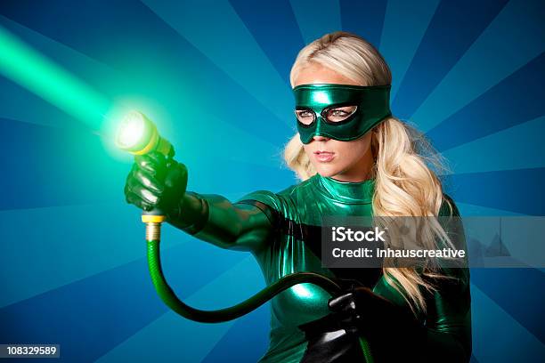 Foto de Eco Superherói Pronto Para Limpar e mais fotos de stock de Super-herói - Super-herói, Heróis, Limpar - Atividade Móvel