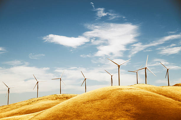 Windpower na Califórnia - fotografia de stock