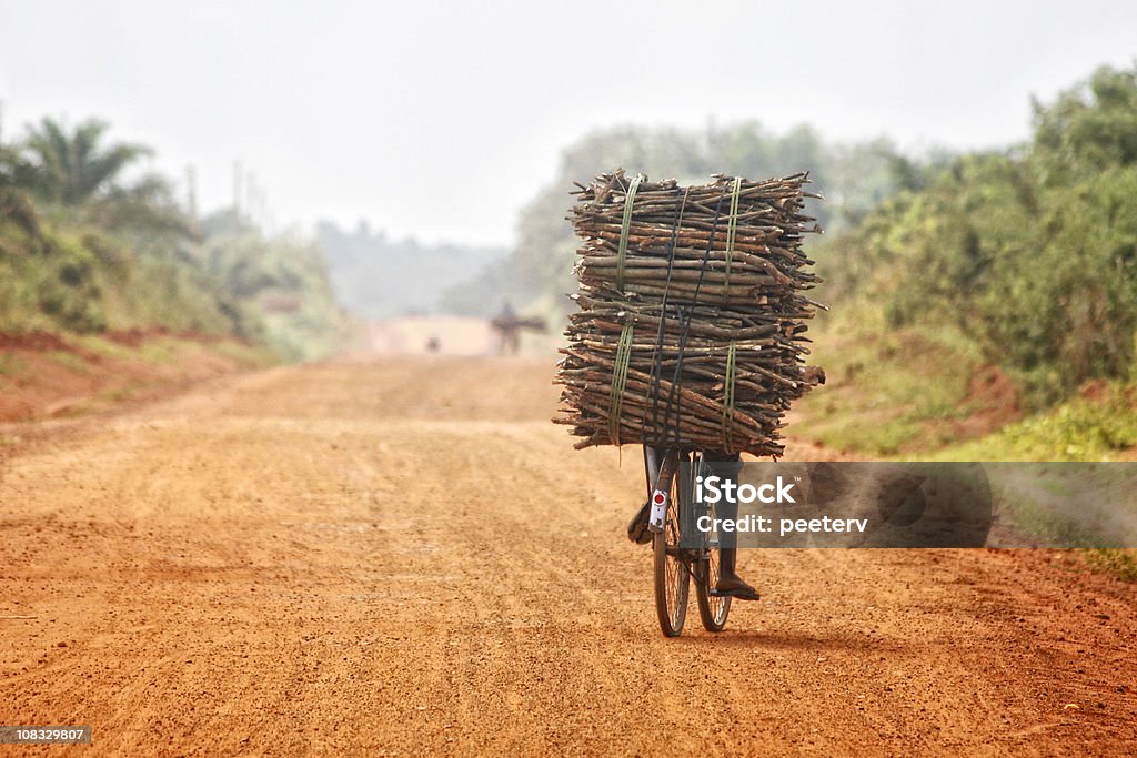 Irgendwo in Afrika - Lizenzfrei Fahrrad Stock-Foto