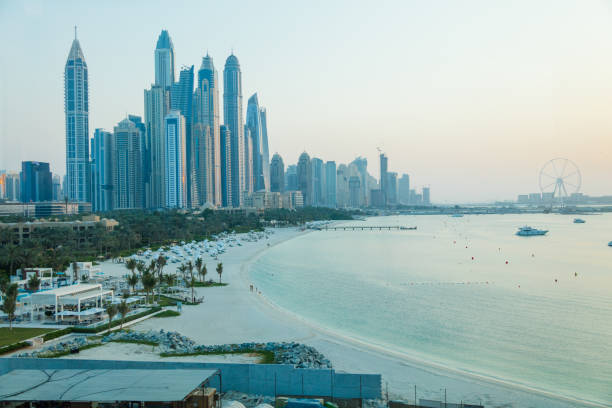 istock Dubai marina with skyscrapers 1083299780