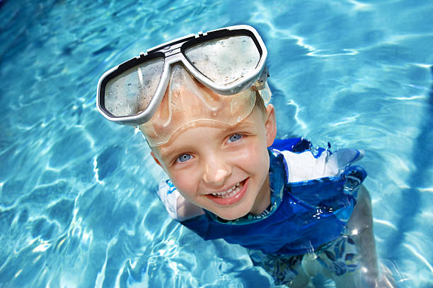 istock Young boy in swimming pool 108330063