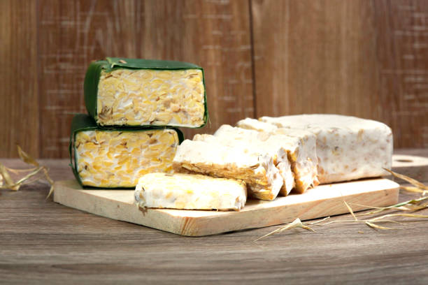 istock slices  of raw Tempeh on cutting board 1083307684