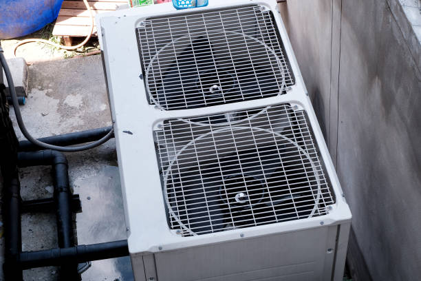 istock Cooling fan air conditioner installed outside the building. 1083307752