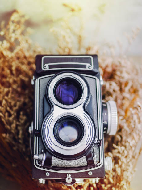 istock Vintage TLR film camera. 1083309826