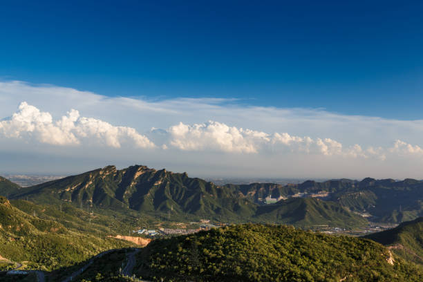 istock Panoramic view of the mountain range with Green Valley 1083312472
