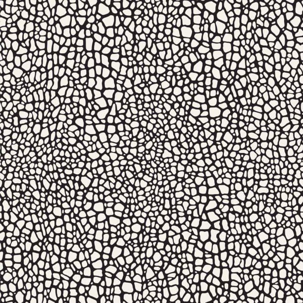 Pebble mosaic organic texture background Vector seamless stone pattern skin stock illustrations