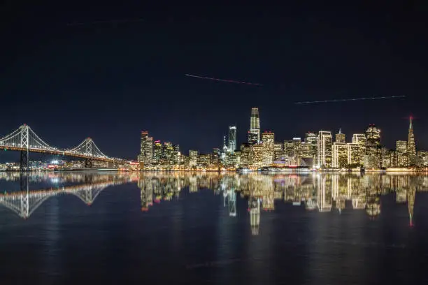 San Francisco from Treasure Island at night.