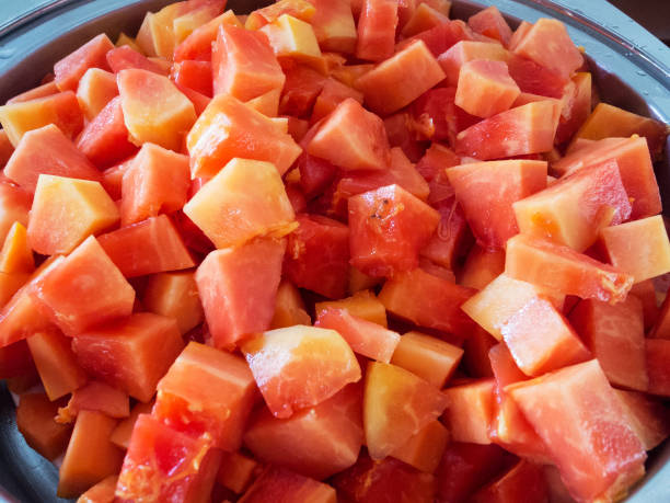 istock Little pieces of papaya 1083323596