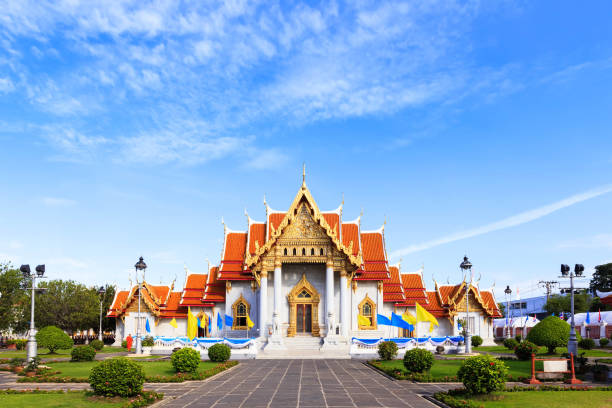 istock Wat Benchamabophit or Marble Temple in Bangkok, Thailand 1083326006