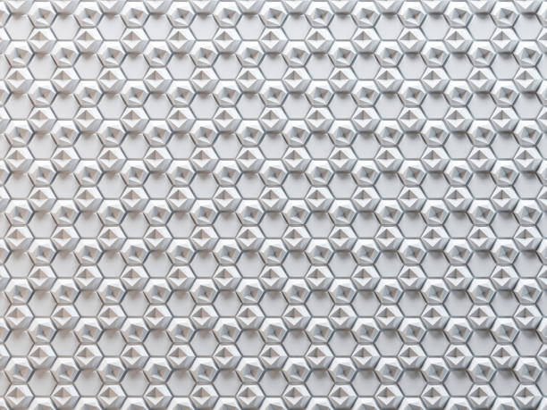 istock White abstract 3D texture of a honeycomb with shadows. 1083326086