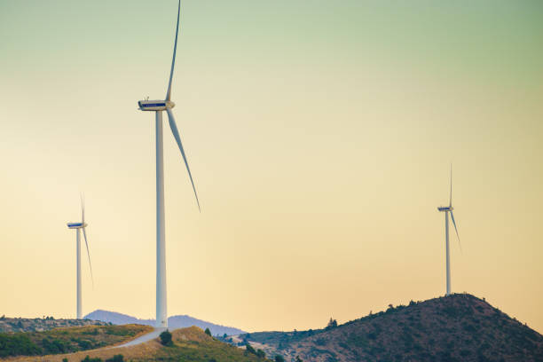 istock Windmills on Greek hills 1083326586