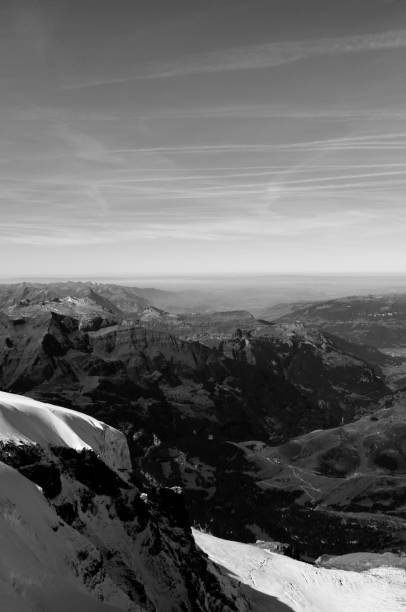 istock Swiss alps mountain rage deep valley view from Jungfraujoch 1083331950