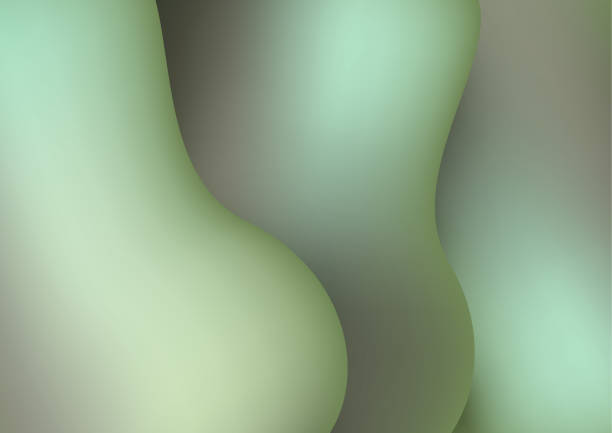 istock Bright composition of various abstract curved shapes with shadow. For advertising banner, cover, brochure, web graphics, background, poster or other design. Vector illustration 1083334382