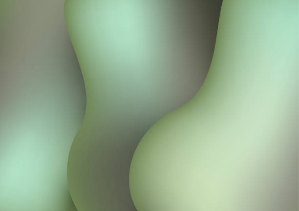 istock Bright composition of various abstract curved shapes with shadow. For advertising banner, cover, brochure, web graphics, background, poster or other design. Vector illustration 1083334498