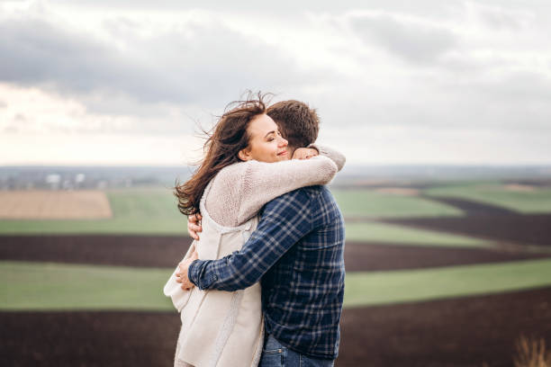 istock Romantic pretty couple outdoor 1083341044