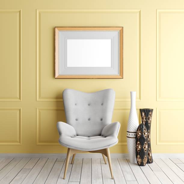 istock mock up poster frame in art interior background, scandinavian style 1083349856