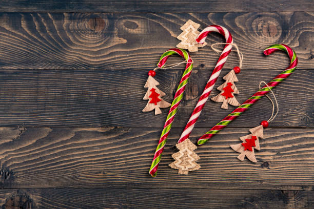 istock Christmas mockup. Flat lay, top view, copy space background 1083352188