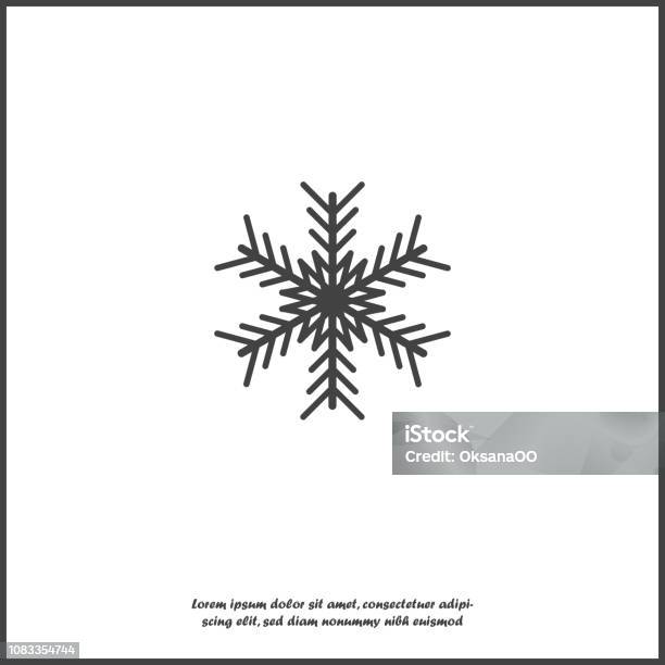 Vector Image Snowflake Snow Icon Snow In Winter On White Isolated Background Layers Grouped For Easy Editing Illustration For Your Design Stock Illustration - Download Image Now