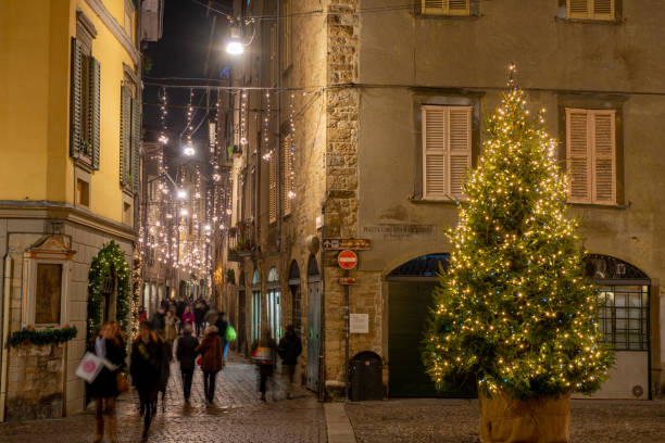 istock Christmas illuminations in Bergamo 1083356494