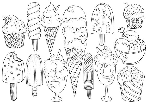 Páginas Para Colorear De Helados Vectores Libres de Derechos - iStock Páginas Para Colorear De Helados Vectores Libres de Derechos - iStock