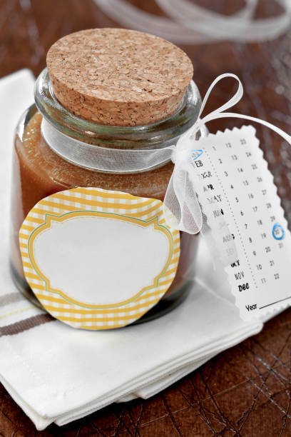 istock caramel sauce in jar,gift, 1083378890