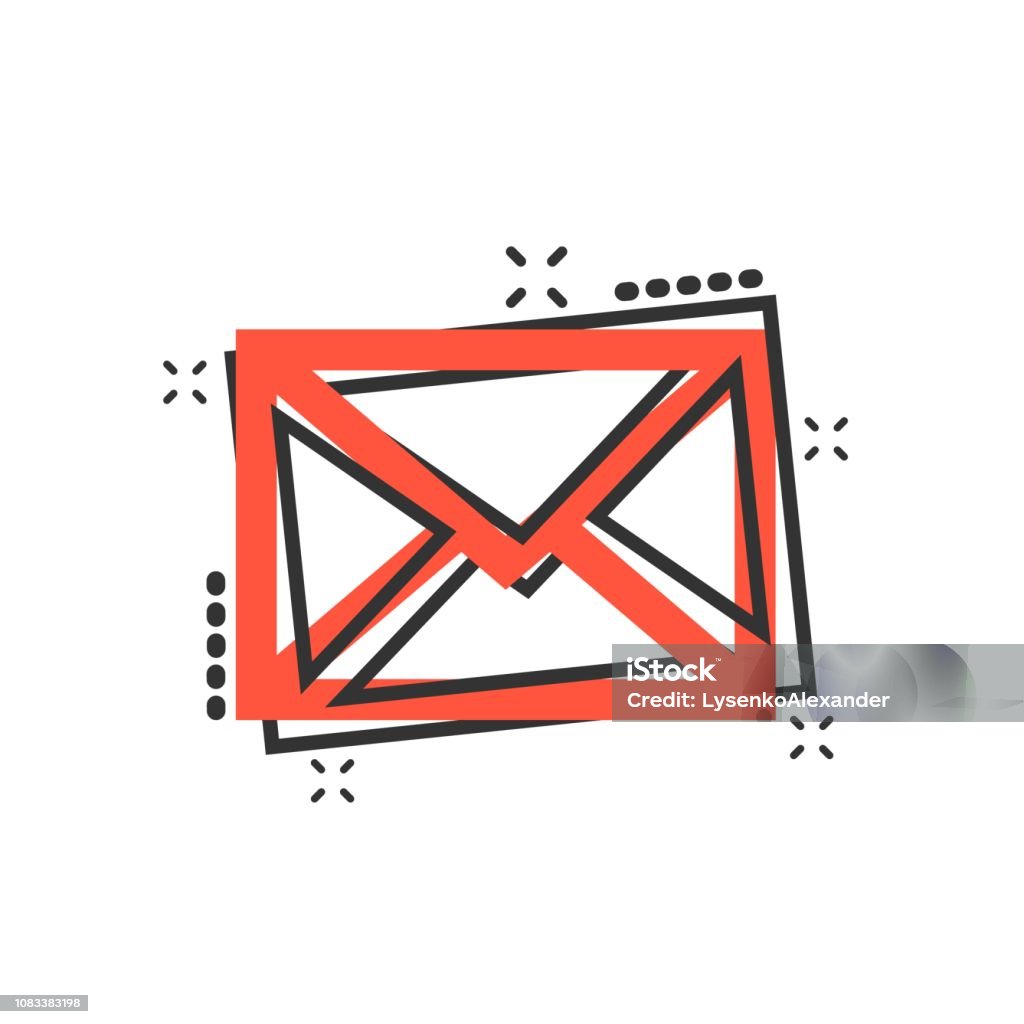Biểu Tượng Phong Bì Thư Theo Phong Cách Truyện Tranh Email Thông ...