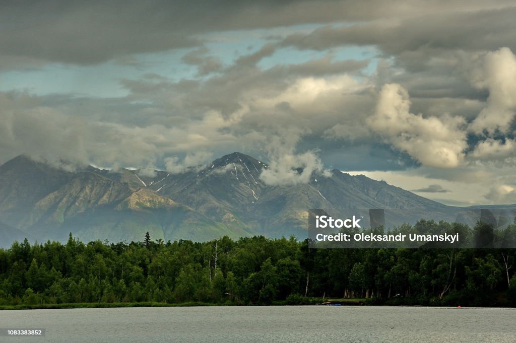 Alaska. Mountains and forests. Alaska - US State Stock Photo