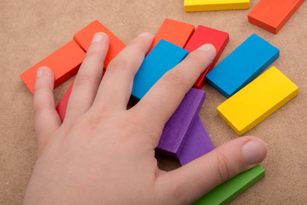 istock Wooden blocks of various colors 1083384174