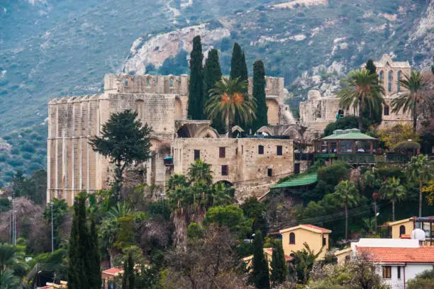 The abbey and village of Bellapais in Northern Cyprus.