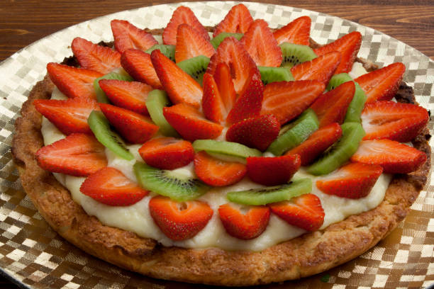 istock Pastry with custard and fresh fruit 1083386582