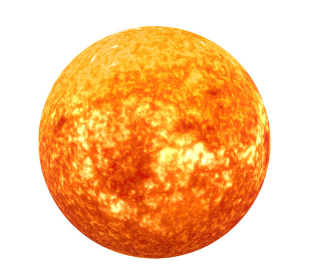 sonne sonnensystem isoliert - astronomy globe three dimensional planet stock-fotos und bilder