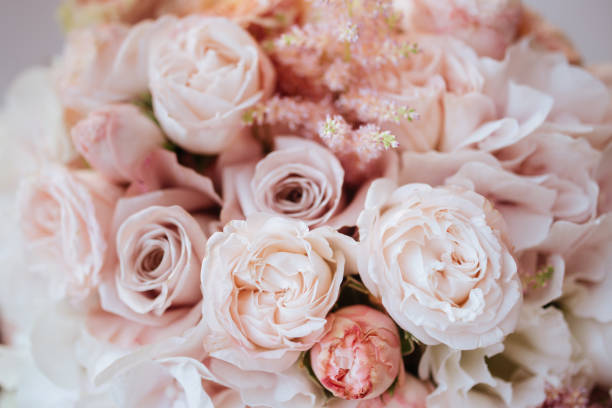 istock Wedding flowers, bridal bouquet closeup. 1083391188