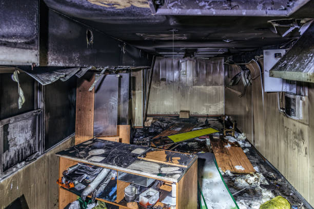 istock Burnt out shop interior 1083393328