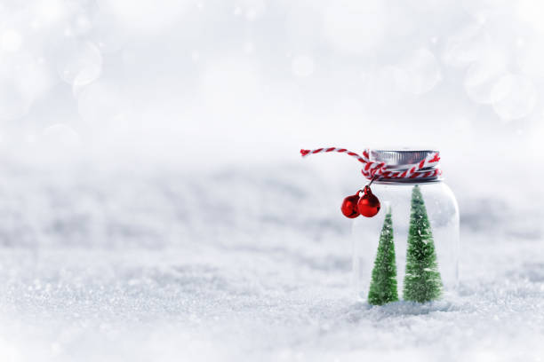 istock Christmas ornaments on snow 1083395802