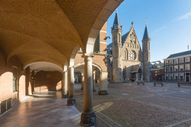 Knights' Hall at Binnenhof in The Hague Binnenhof in The Hague, centre of Dutch politics; The Hague, Netherlands binnenhof photos stock pictures, royalty-free photos & images