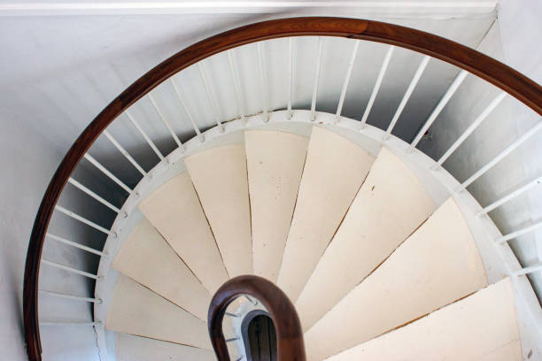 istock Spiral staircase outside a Copenhagen flat 1083400700