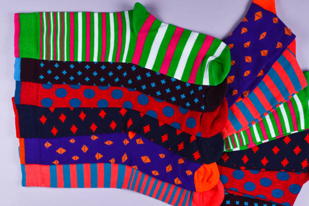 istock Colorful collection of cotton socks. 1083420274