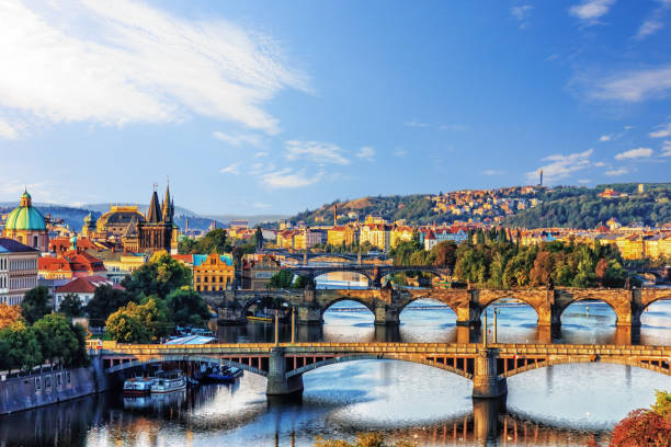 istock Prague Bridges over the river Vltava, Czech Republic 1083421338