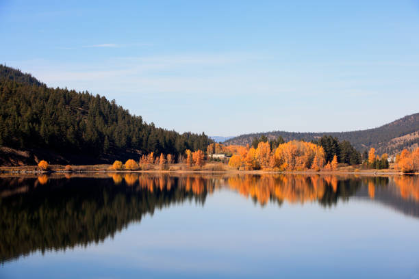 istock Autumn Landscape Reflection Between Kamloops And Vernon British Columbia 1083429360